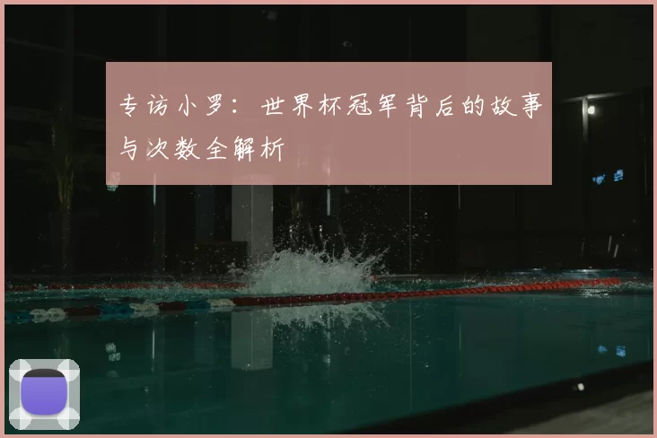专访小罗：世界杯冠军背后的故事与次数全解析