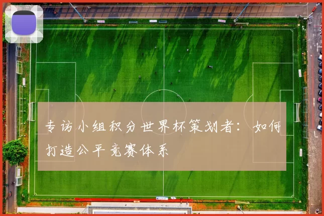 专访小组积分世界杯策划者：如何打造公平竞赛体系