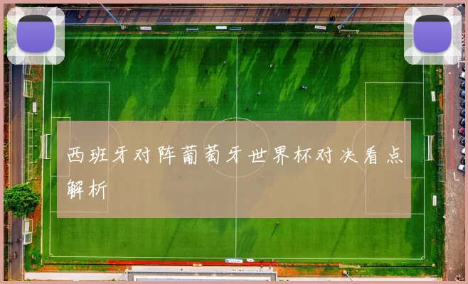 西班牙对阵葡萄牙世界杯对决看点解析