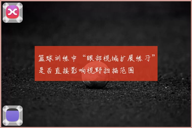 篮球训练中“眼部视域扩展练习”是否直接影响视野扫描范围